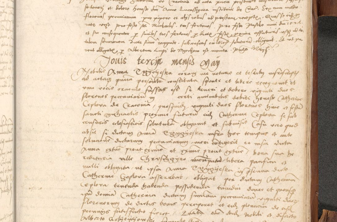 Zdjęcie nr 1114 dla obiektu archiwalnego: Acta obligationum coram reverendo patre domino Thoma Rosnowsky canonico et officiali generali Cracoviensi ad annum Domini 1518