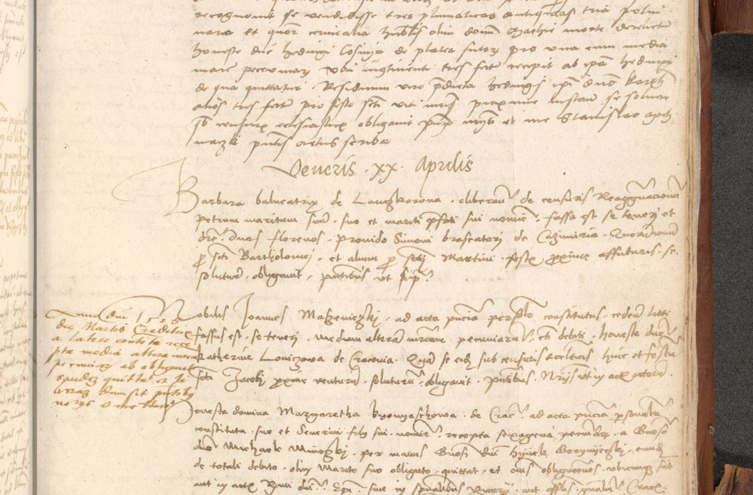 Zdjęcie nr 1112 dla obiektu archiwalnego: Acta obligationum coram reverendo patre domino Thoma Rosnowsky canonico et officiali generali Cracoviensi ad annum Domini 1518