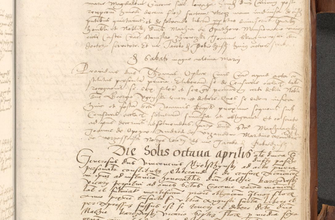 Zdjęcie nr 1110 dla obiektu archiwalnego: Acta obligationum coram reverendo patre domino Thoma Rosnowsky canonico et officiali generali Cracoviensi ad annum Domini 1518