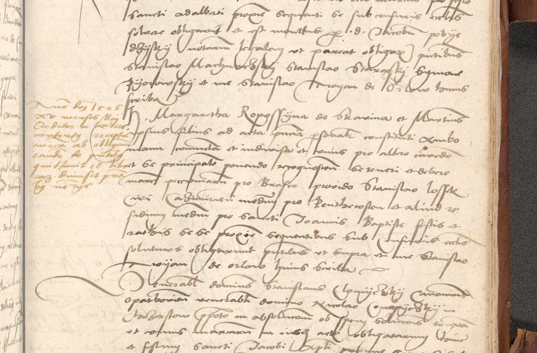 Zdjęcie nr 1100 dla obiektu archiwalnego: Acta obligationum coram reverendo patre domino Thoma Rosnowsky canonico et officiali generali Cracoviensi ad annum Domini 1518