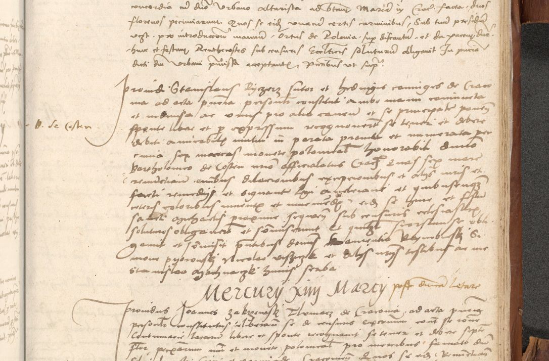 Zdjęcie nr 1094 dla obiektu archiwalnego: Acta obligationum coram reverendo patre domino Thoma Rosnowsky canonico et officiali generali Cracoviensi ad annum Domini 1518