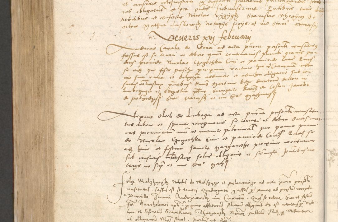 Zdjęcie nr 1085 dla obiektu archiwalnego: Acta obligationum coram reverendo patre domino Thoma Rosnowsky canonico et officiali generali Cracoviensi ad annum Domini 1518