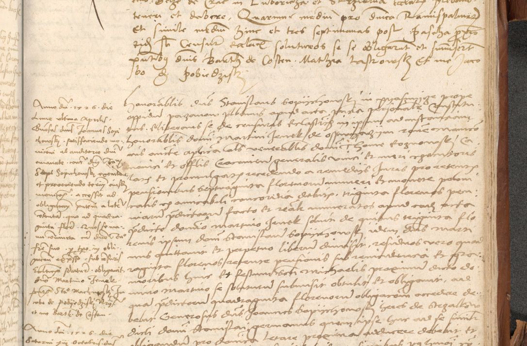 Zdjęcie nr 1074 dla obiektu archiwalnego: Acta obligationum coram reverendo patre domino Thoma Rosnowsky canonico et officiali generali Cracoviensi ad annum Domini 1518
