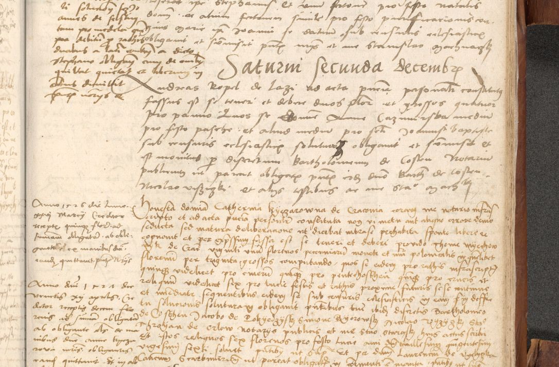 Zdjęcie nr 1058 dla obiektu archiwalnego: Acta obligationum coram reverendo patre domino Thoma Rosnowsky canonico et officiali generali Cracoviensi ad annum Domini 1518