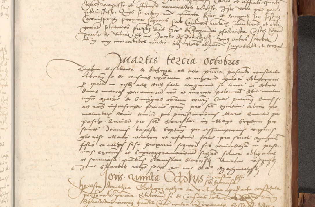 Zdjęcie nr 1048 dla obiektu archiwalnego: Acta obligationum coram reverendo patre domino Thoma Rosnowsky canonico et officiali generali Cracoviensi ad annum Domini 1518