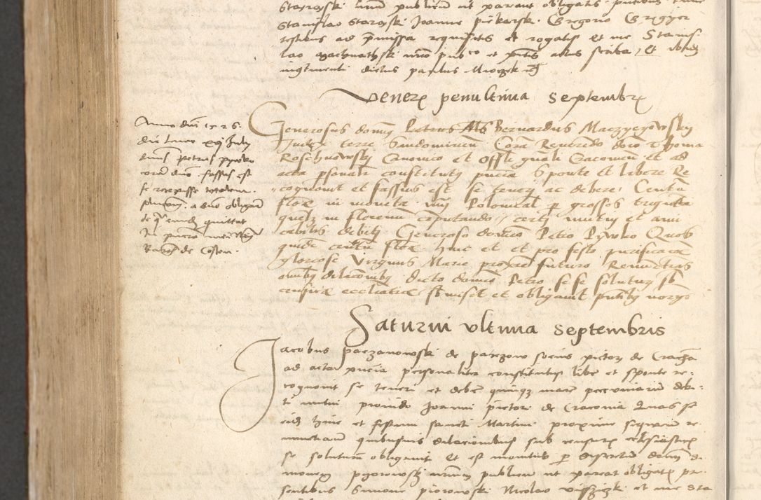 Zdjęcie nr 1047 dla obiektu archiwalnego: Acta obligationum coram reverendo patre domino Thoma Rosnowsky canonico et officiali generali Cracoviensi ad annum Domini 1518