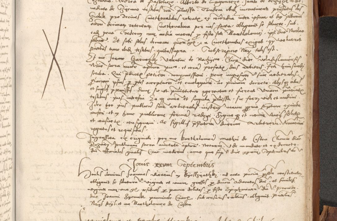 Zdjęcie nr 1046 dla obiektu archiwalnego: Acta obligationum coram reverendo patre domino Thoma Rosnowsky canonico et officiali generali Cracoviensi ad annum Domini 1518