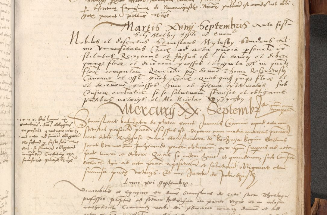 Zdjęcie nr 1042 dla obiektu archiwalnego: Acta obligationum coram reverendo patre domino Thoma Rosnowsky canonico et officiali generali Cracoviensi ad annum Domini 1518