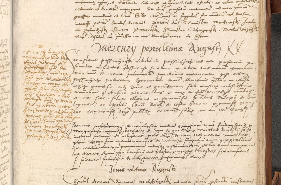 Zdjęcie nr 1040 dla obiektu archiwalnego: Acta obligationum coram reverendo patre domino Thoma Rosnowsky canonico et officiali generali Cracoviensi ad annum Domini 1518
