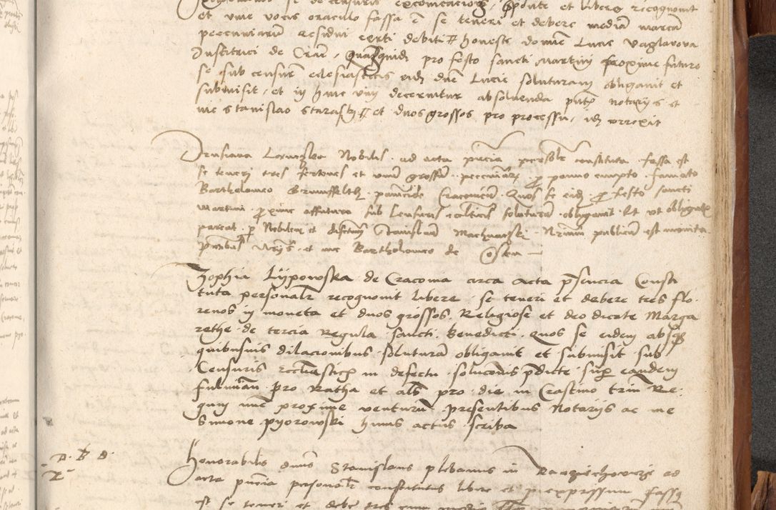 Zdjęcie nr 1038 dla obiektu archiwalnego: Acta obligationum coram reverendo patre domino Thoma Rosnowsky canonico et officiali generali Cracoviensi ad annum Domini 1518