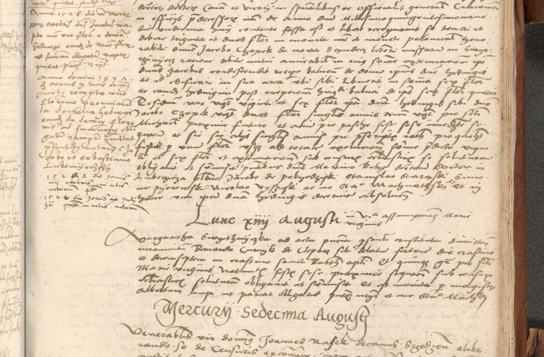 Zdjęcie nr 1036 dla obiektu archiwalnego: Acta obligationum coram reverendo patre domino Thoma Rosnowsky canonico et officiali generali Cracoviensi ad annum Domini 1518