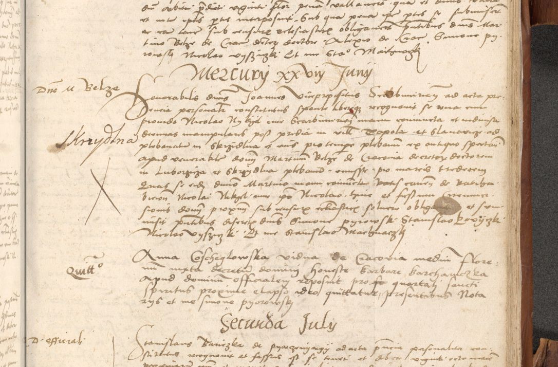 Zdjęcie nr 1024 dla obiektu archiwalnego: Acta obligationum coram reverendo patre domino Thoma Rosnowsky canonico et officiali generali Cracoviensi ad annum Domini 1518