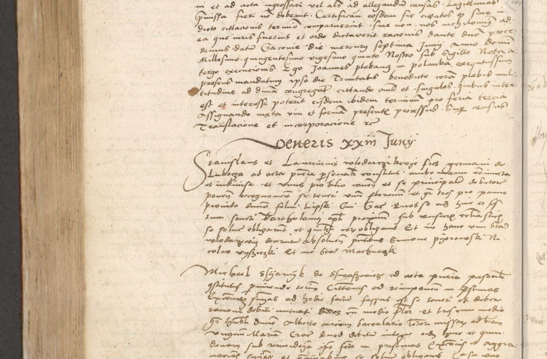 Zdjęcie nr 1023 dla obiektu archiwalnego: Acta obligationum coram reverendo patre domino Thoma Rosnowsky canonico et officiali generali Cracoviensi ad annum Domini 1518