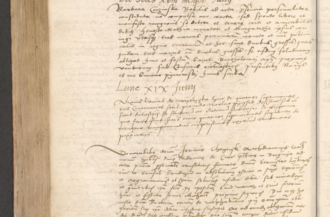 Zdjęcie nr 1019 dla obiektu archiwalnego: Acta obligationum coram reverendo patre domino Thoma Rosnowsky canonico et officiali generali Cracoviensi ad annum Domini 1518