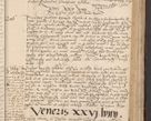 Zdjęcie nr 195 dla obiektu archiwalnego: INRI. Acta actorum, obligacionum et sentenciarum tam interlocutoriarum quam diffinitivarum coram reverendo patre ac egregio viro domino Jacobo Erciss[o]wski decretorum doctorem, canonico et officiali generali Cracoviensi ad annum Domini 1528, indicionem primam, pontificatus sanctissimi in Christo patris et domini domini Clementis divina probidendcia pape seprtimi, annum quintum, per Stanislaum de Mordi legalem consistorii notarium omine felici inchoantur