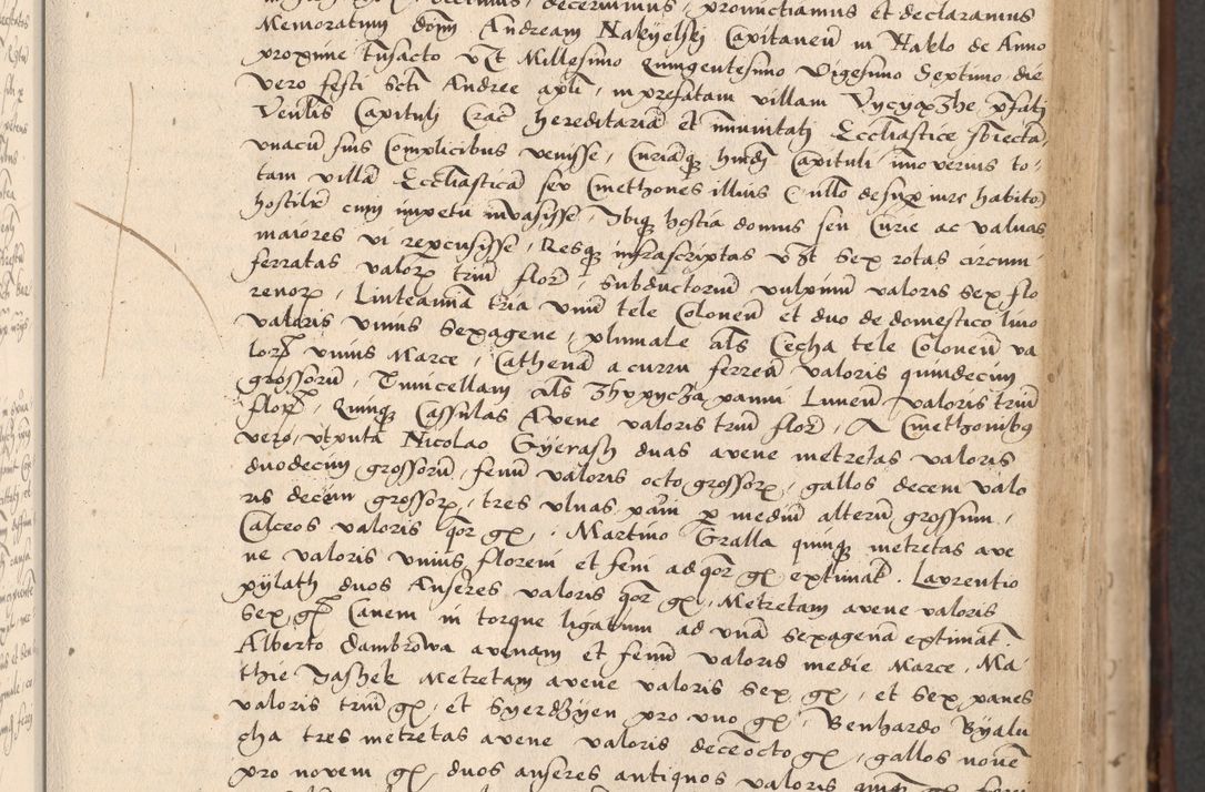 Zdjęcie nr 193 dla obiektu archiwalnego: INRI. Acta actorum, obligacionum et sentenciarum tam interlocutoriarum quam diffinitivarum coram reverendo patre ac egregio viro domino Jacobo Erciss[o]wski decretorum doctorem, canonico et officiali generali Cracoviensi ad annum Domini 1528, indicionem primam, pontificatus sanctissimi in Christo patris et domini domini Clementis divina probidendcia pape seprtimi, annum quintum, per Stanislaum de Mordi legalem consistorii notarium omine felici inchoantur