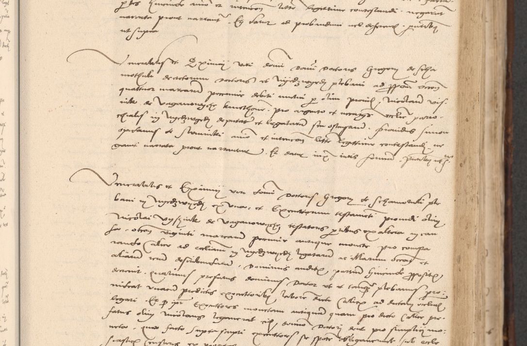 Zdjęcie nr 185 dla obiektu archiwalnego: INRI. Acta actorum, obligacionum et sentenciarum tam interlocutoriarum quam diffinitivarum coram reverendo patre ac egregio viro domino Jacobo Erciss[o]wski decretorum doctorem, canonico et officiali generali Cracoviensi ad annum Domini 1528, indicionem primam, pontificatus sanctissimi in Christo patris et domini domini Clementis divina probidendcia pape seprtimi, annum quintum, per Stanislaum de Mordi legalem consistorii notarium omine felici inchoantur