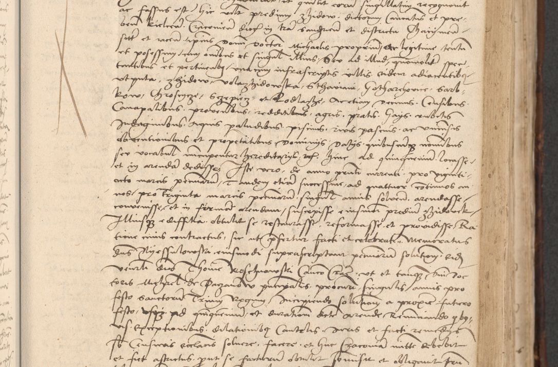 Zdjęcie nr 175 dla obiektu archiwalnego: INRI. Acta actorum, obligacionum et sentenciarum tam interlocutoriarum quam diffinitivarum coram reverendo patre ac egregio viro domino Jacobo Erciss[o]wski decretorum doctorem, canonico et officiali generali Cracoviensi ad annum Domini 1528, indicionem primam, pontificatus sanctissimi in Christo patris et domini domini Clementis divina probidendcia pape seprtimi, annum quintum, per Stanislaum de Mordi legalem consistorii notarium omine felici inchoantur
