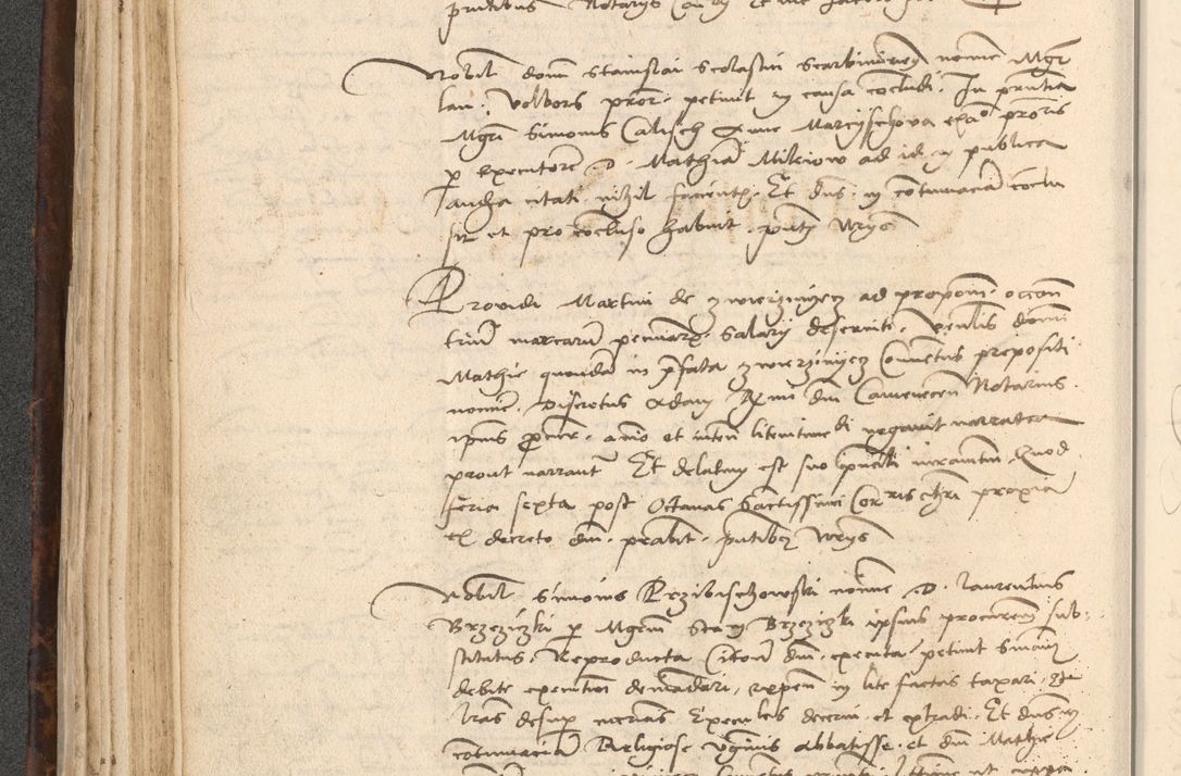 Zdjęcie nr 170 dla obiektu archiwalnego: INRI. Acta actorum, obligacionum et sentenciarum tam interlocutoriarum quam diffinitivarum coram reverendo patre ac egregio viro domino Jacobo Erciss[o]wski decretorum doctorem, canonico et officiali generali Cracoviensi ad annum Domini 1528, indicionem primam, pontificatus sanctissimi in Christo patris et domini domini Clementis divina probidendcia pape seprtimi, annum quintum, per Stanislaum de Mordi legalem consistorii notarium omine felici inchoantur