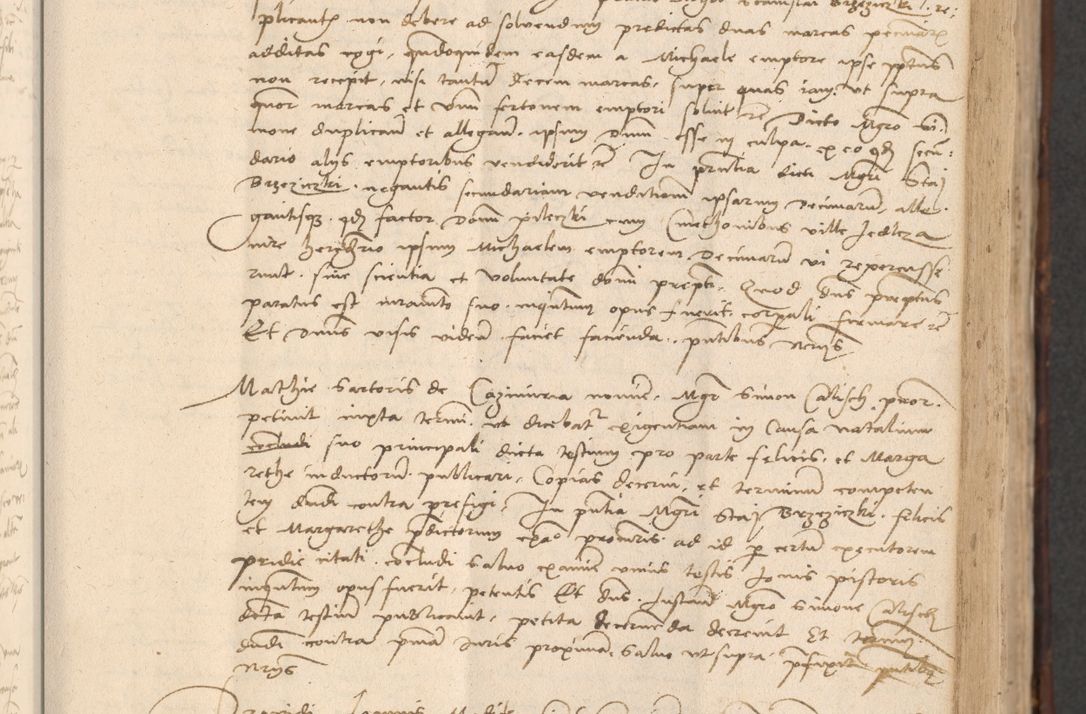 Zdjęcie nr 155 dla obiektu archiwalnego: INRI. Acta actorum, obligacionum et sentenciarum tam interlocutoriarum quam diffinitivarum coram reverendo patre ac egregio viro domino Jacobo Erciss[o]wski decretorum doctorem, canonico et officiali generali Cracoviensi ad annum Domini 1528, indicionem primam, pontificatus sanctissimi in Christo patris et domini domini Clementis divina probidendcia pape seprtimi, annum quintum, per Stanislaum de Mordi legalem consistorii notarium omine felici inchoantur