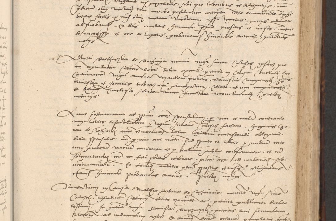 Zdjęcie nr 147 dla obiektu archiwalnego: INRI. Acta actorum, obligacionum et sentenciarum tam interlocutoriarum quam diffinitivarum coram reverendo patre ac egregio viro domino Jacobo Erciss[o]wski decretorum doctorem, canonico et officiali generali Cracoviensi ad annum Domini 1528, indicionem primam, pontificatus sanctissimi in Christo patris et domini domini Clementis divina probidendcia pape seprtimi, annum quintum, per Stanislaum de Mordi legalem consistorii notarium omine felici inchoantur