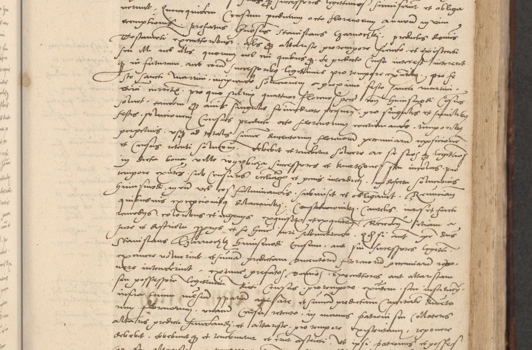 Zdjęcie nr 145 dla obiektu archiwalnego: INRI. Acta actorum, obligacionum et sentenciarum tam interlocutoriarum quam diffinitivarum coram reverendo patre ac egregio viro domino Jacobo Erciss[o]wski decretorum doctorem, canonico et officiali generali Cracoviensi ad annum Domini 1528, indicionem primam, pontificatus sanctissimi in Christo patris et domini domini Clementis divina probidendcia pape seprtimi, annum quintum, per Stanislaum de Mordi legalem consistorii notarium omine felici inchoantur