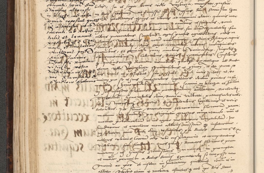 Zdjęcie nr 144 dla obiektu archiwalnego: INRI. Acta actorum, obligacionum et sentenciarum tam interlocutoriarum quam diffinitivarum coram reverendo patre ac egregio viro domino Jacobo Erciss[o]wski decretorum doctorem, canonico et officiali generali Cracoviensi ad annum Domini 1528, indicionem primam, pontificatus sanctissimi in Christo patris et domini domini Clementis divina probidendcia pape seprtimi, annum quintum, per Stanislaum de Mordi legalem consistorii notarium omine felici inchoantur