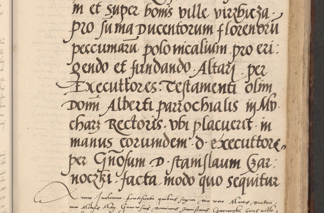 Zdjęcie nr 143 dla obiektu archiwalnego: INRI. Acta actorum, obligacionum et sentenciarum tam interlocutoriarum quam diffinitivarum coram reverendo patre ac egregio viro domino Jacobo Erciss[o]wski decretorum doctorem, canonico et officiali generali Cracoviensi ad annum Domini 1528, indicionem primam, pontificatus sanctissimi in Christo patris et domini domini Clementis divina probidendcia pape seprtimi, annum quintum, per Stanislaum de Mordi legalem consistorii notarium omine felici inchoantur
