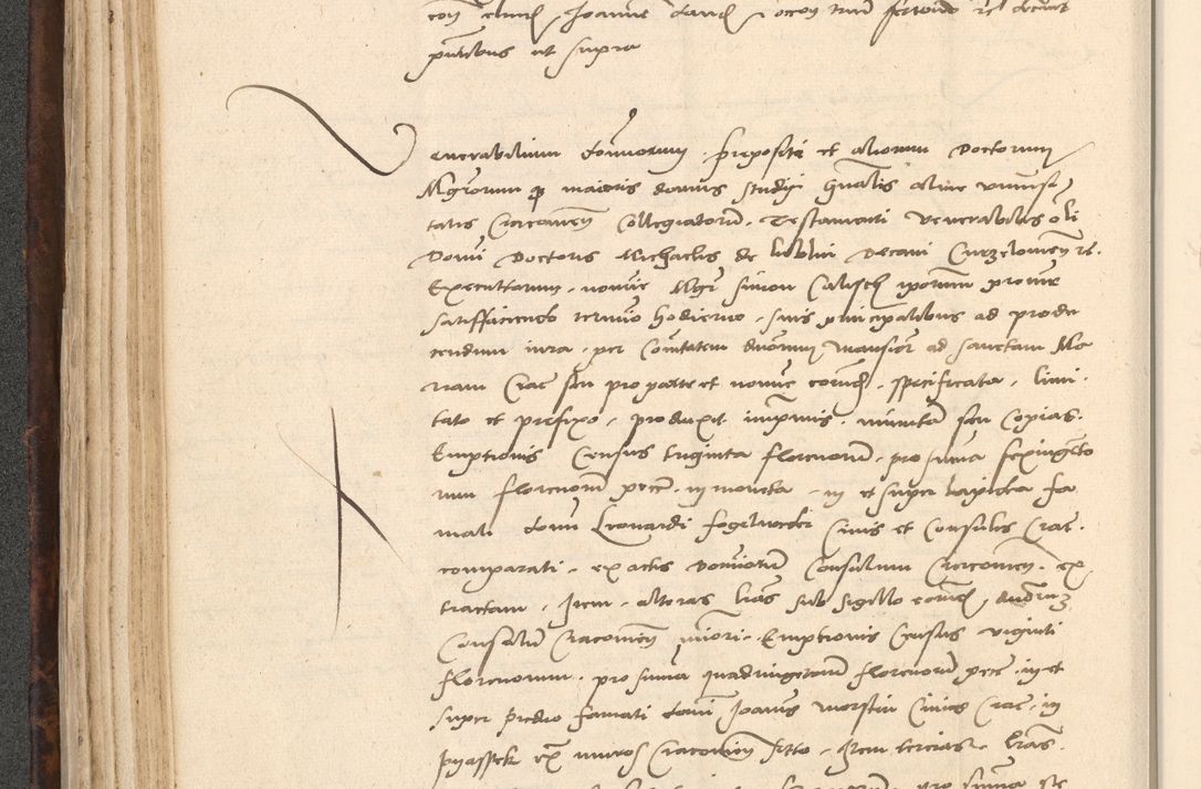 Zdjęcie nr 140 dla obiektu archiwalnego: INRI. Acta actorum, obligacionum et sentenciarum tam interlocutoriarum quam diffinitivarum coram reverendo patre ac egregio viro domino Jacobo Erciss[o]wski decretorum doctorem, canonico et officiali generali Cracoviensi ad annum Domini 1528, indicionem primam, pontificatus sanctissimi in Christo patris et domini domini Clementis divina probidendcia pape seprtimi, annum quintum, per Stanislaum de Mordi legalem consistorii notarium omine felici inchoantur