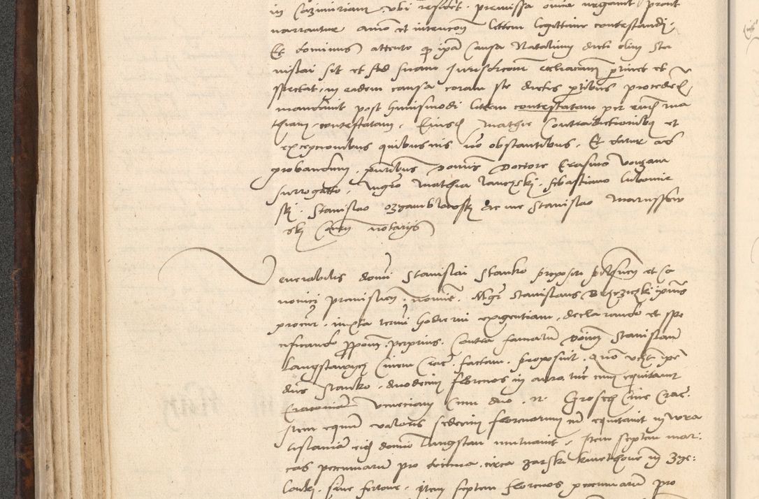 Zdjęcie nr 138 dla obiektu archiwalnego: INRI. Acta actorum, obligacionum et sentenciarum tam interlocutoriarum quam diffinitivarum coram reverendo patre ac egregio viro domino Jacobo Erciss[o]wski decretorum doctorem, canonico et officiali generali Cracoviensi ad annum Domini 1528, indicionem primam, pontificatus sanctissimi in Christo patris et domini domini Clementis divina probidendcia pape seprtimi, annum quintum, per Stanislaum de Mordi legalem consistorii notarium omine felici inchoantur