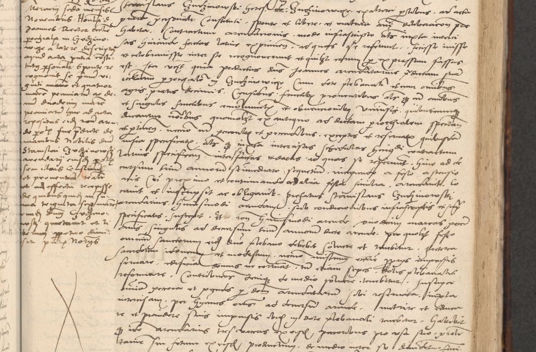 Zdjęcie nr 129 dla obiektu archiwalnego: INRI. Acta actorum, obligacionum et sentenciarum tam interlocutoriarum quam diffinitivarum coram reverendo patre ac egregio viro domino Jacobo Erciss[o]wski decretorum doctorem, canonico et officiali generali Cracoviensi ad annum Domini 1528, indicionem primam, pontificatus sanctissimi in Christo patris et domini domini Clementis divina probidendcia pape seprtimi, annum quintum, per Stanislaum de Mordi legalem consistorii notarium omine felici inchoantur