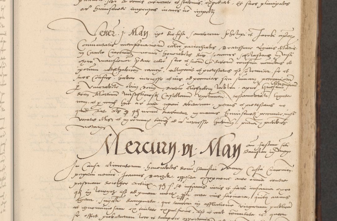 Zdjęcie nr 123 dla obiektu archiwalnego: INRI. Acta actorum, obligacionum et sentenciarum tam interlocutoriarum quam diffinitivarum coram reverendo patre ac egregio viro domino Jacobo Erciss[o]wski decretorum doctorem, canonico et officiali generali Cracoviensi ad annum Domini 1528, indicionem primam, pontificatus sanctissimi in Christo patris et domini domini Clementis divina probidendcia pape seprtimi, annum quintum, per Stanislaum de Mordi legalem consistorii notarium omine felici inchoantur