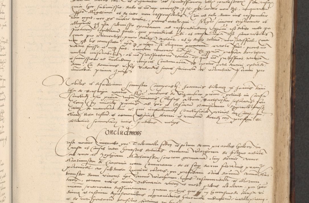 Zdjęcie nr 117 dla obiektu archiwalnego: INRI. Acta actorum, obligacionum et sentenciarum tam interlocutoriarum quam diffinitivarum coram reverendo patre ac egregio viro domino Jacobo Erciss[o]wski decretorum doctorem, canonico et officiali generali Cracoviensi ad annum Domini 1528, indicionem primam, pontificatus sanctissimi in Christo patris et domini domini Clementis divina probidendcia pape seprtimi, annum quintum, per Stanislaum de Mordi legalem consistorii notarium omine felici inchoantur