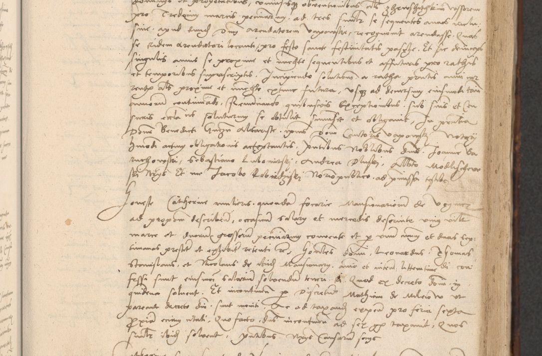 Zdjęcie nr 109 dla obiektu archiwalnego: INRI. Acta actorum, obligacionum et sentenciarum tam interlocutoriarum quam diffinitivarum coram reverendo patre ac egregio viro domino Jacobo Erciss[o]wski decretorum doctorem, canonico et officiali generali Cracoviensi ad annum Domini 1528, indicionem primam, pontificatus sanctissimi in Christo patris et domini domini Clementis divina probidendcia pape seprtimi, annum quintum, per Stanislaum de Mordi legalem consistorii notarium omine felici inchoantur