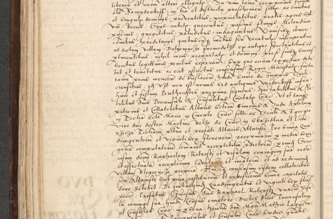 Zdjęcie nr 92 dla obiektu archiwalnego: INRI. Acta actorum, obligacionum et sentenciarum tam interlocutoriarum quam diffinitivarum coram reverendo patre ac egregio viro domino Jacobo Erciss[o]wski decretorum doctorem, canonico et officiali generali Cracoviensi ad annum Domini 1528, indicionem primam, pontificatus sanctissimi in Christo patris et domini domini Clementis divina probidendcia pape seprtimi, annum quintum, per Stanislaum de Mordi legalem consistorii notarium omine felici inchoantur