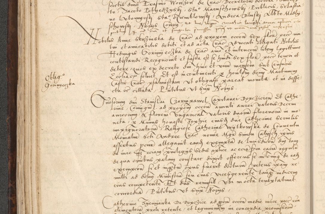 Zdjęcie nr 84 dla obiektu archiwalnego: INRI. Acta actorum, obligacionum et sentenciarum tam interlocutoriarum quam diffinitivarum coram reverendo patre ac egregio viro domino Jacobo Erciss[o]wski decretorum doctorem, canonico et officiali generali Cracoviensi ad annum Domini 1528, indicionem primam, pontificatus sanctissimi in Christo patris et domini domini Clementis divina probidendcia pape seprtimi, annum quintum, per Stanislaum de Mordi legalem consistorii notarium omine felici inchoantur