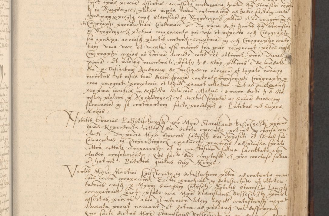 Zdjęcie nr 67 dla obiektu archiwalnego: INRI. Acta actorum, obligacionum et sentenciarum tam interlocutoriarum quam diffinitivarum coram reverendo patre ac egregio viro domino Jacobo Erciss[o]wski decretorum doctorem, canonico et officiali generali Cracoviensi ad annum Domini 1528, indicionem primam, pontificatus sanctissimi in Christo patris et domini domini Clementis divina probidendcia pape seprtimi, annum quintum, per Stanislaum de Mordi legalem consistorii notarium omine felici inchoantur