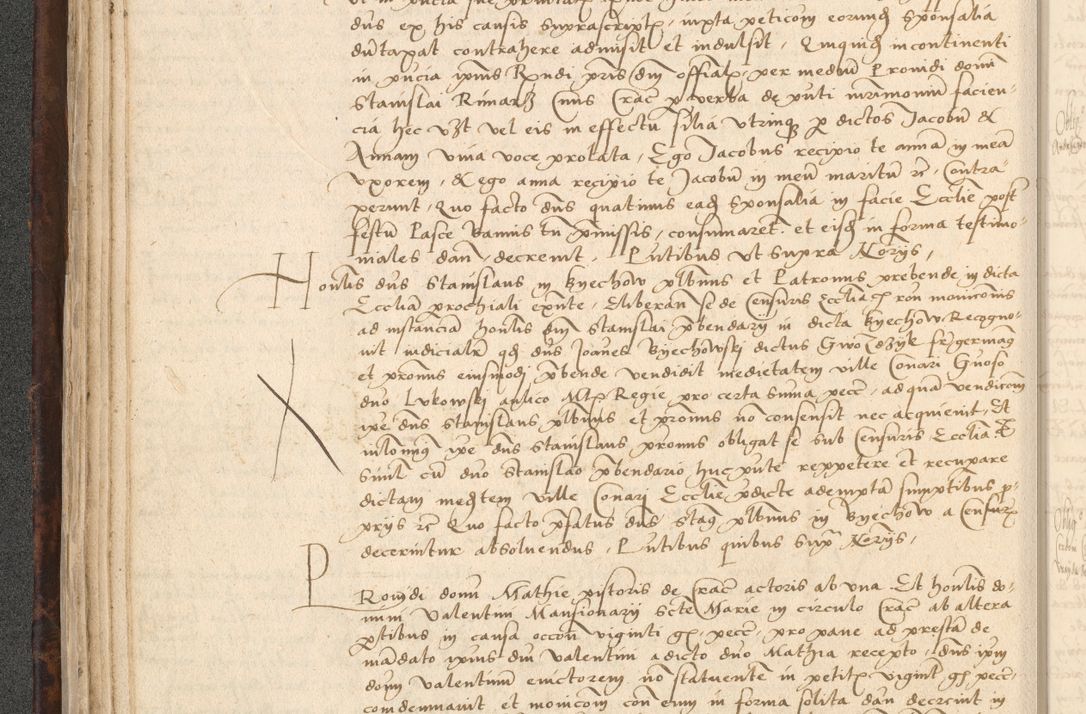 Zdjęcie nr 68 dla obiektu archiwalnego: INRI. Acta actorum, obligacionum et sentenciarum tam interlocutoriarum quam diffinitivarum coram reverendo patre ac egregio viro domino Jacobo Erciss[o]wski decretorum doctorem, canonico et officiali generali Cracoviensi ad annum Domini 1528, indicionem primam, pontificatus sanctissimi in Christo patris et domini domini Clementis divina probidendcia pape seprtimi, annum quintum, per Stanislaum de Mordi legalem consistorii notarium omine felici inchoantur