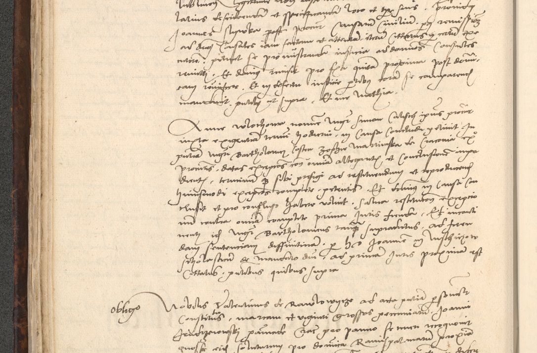 Zdjęcie nr 54 dla obiektu archiwalnego: INRI. Acta actorum, obligacionum et sentenciarum tam interlocutoriarum quam diffinitivarum coram reverendo patre ac egregio viro domino Jacobo Erciss[o]wski decretorum doctorem, canonico et officiali generali Cracoviensi ad annum Domini 1528, indicionem primam, pontificatus sanctissimi in Christo patris et domini domini Clementis divina probidendcia pape seprtimi, annum quintum, per Stanislaum de Mordi legalem consistorii notarium omine felici inchoantur