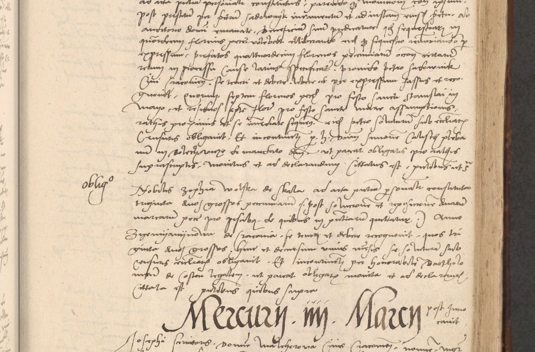 Zdjęcie nr 53 dla obiektu archiwalnego: INRI. Acta actorum, obligacionum et sentenciarum tam interlocutoriarum quam diffinitivarum coram reverendo patre ac egregio viro domino Jacobo Erciss[o]wski decretorum doctorem, canonico et officiali generali Cracoviensi ad annum Domini 1528, indicionem primam, pontificatus sanctissimi in Christo patris et domini domini Clementis divina probidendcia pape seprtimi, annum quintum, per Stanislaum de Mordi legalem consistorii notarium omine felici inchoantur