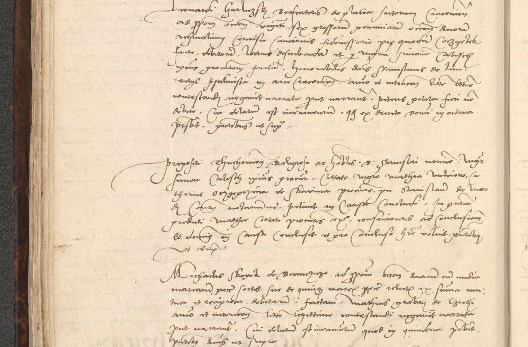 Zdjęcie nr 48 dla obiektu archiwalnego: INRI. Acta actorum, obligacionum et sentenciarum tam interlocutoriarum quam diffinitivarum coram reverendo patre ac egregio viro domino Jacobo Erciss[o]wski decretorum doctorem, canonico et officiali generali Cracoviensi ad annum Domini 1528, indicionem primam, pontificatus sanctissimi in Christo patris et domini domini Clementis divina probidendcia pape seprtimi, annum quintum, per Stanislaum de Mordi legalem consistorii notarium omine felici inchoantur