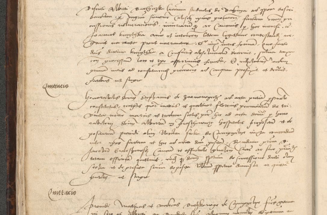 Zdjęcie nr 40 dla obiektu archiwalnego: INRI. Acta actorum, obligacionum et sentenciarum tam interlocutoriarum quam diffinitivarum coram reverendo patre ac egregio viro domino Jacobo Erciss[o]wski decretorum doctorem, canonico et officiali generali Cracoviensi ad annum Domini 1528, indicionem primam, pontificatus sanctissimi in Christo patris et domini domini Clementis divina probidendcia pape seprtimi, annum quintum, per Stanislaum de Mordi legalem consistorii notarium omine felici inchoantur