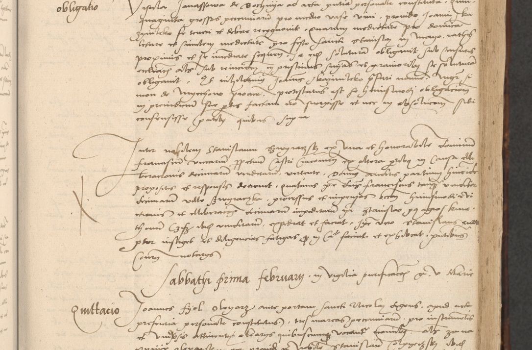 Zdjęcie nr 31 dla obiektu archiwalnego: INRI. Acta actorum, obligacionum et sentenciarum tam interlocutoriarum quam diffinitivarum coram reverendo patre ac egregio viro domino Jacobo Erciss[o]wski decretorum doctorem, canonico et officiali generali Cracoviensi ad annum Domini 1528, indicionem primam, pontificatus sanctissimi in Christo patris et domini domini Clementis divina probidendcia pape seprtimi, annum quintum, per Stanislaum de Mordi legalem consistorii notarium omine felici inchoantur