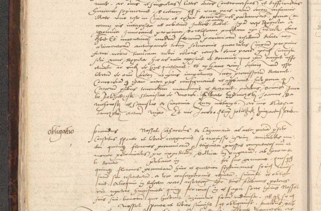 Zdjęcie nr 28 dla obiektu archiwalnego: INRI. Acta actorum, obligacionum et sentenciarum tam interlocutoriarum quam diffinitivarum coram reverendo patre ac egregio viro domino Jacobo Erciss[o]wski decretorum doctorem, canonico et officiali generali Cracoviensi ad annum Domini 1528, indicionem primam, pontificatus sanctissimi in Christo patris et domini domini Clementis divina probidendcia pape seprtimi, annum quintum, per Stanislaum de Mordi legalem consistorii notarium omine felici inchoantur