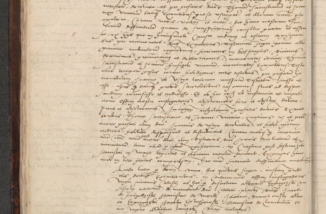 Zdjęcie nr 24 dla obiektu archiwalnego: INRI. Acta actorum, obligacionum et sentenciarum tam interlocutoriarum quam diffinitivarum coram reverendo patre ac egregio viro domino Jacobo Erciss[o]wski decretorum doctorem, canonico et officiali generali Cracoviensi ad annum Domini 1528, indicionem primam, pontificatus sanctissimi in Christo patris et domini domini Clementis divina probidendcia pape seprtimi, annum quintum, per Stanislaum de Mordi legalem consistorii notarium omine felici inchoantur