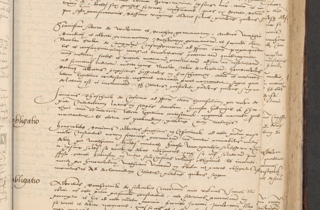 Zdjęcie nr 23 dla obiektu archiwalnego: INRI. Acta actorum, obligacionum et sentenciarum tam interlocutoriarum quam diffinitivarum coram reverendo patre ac egregio viro domino Jacobo Erciss[o]wski decretorum doctorem, canonico et officiali generali Cracoviensi ad annum Domini 1528, indicionem primam, pontificatus sanctissimi in Christo patris et domini domini Clementis divina probidendcia pape seprtimi, annum quintum, per Stanislaum de Mordi legalem consistorii notarium omine felici inchoantur