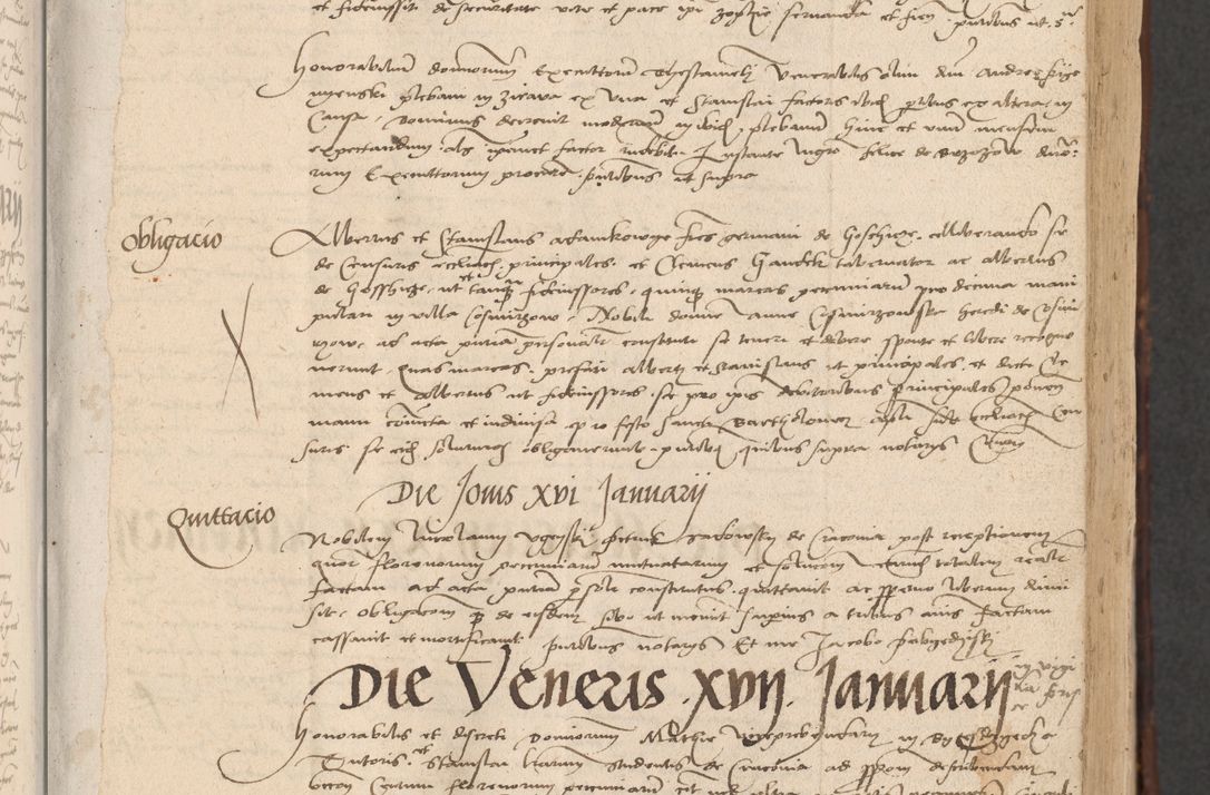 Zdjęcie nr 21 dla obiektu archiwalnego: INRI. Acta actorum, obligacionum et sentenciarum tam interlocutoriarum quam diffinitivarum coram reverendo patre ac egregio viro domino Jacobo Erciss[o]wski decretorum doctorem, canonico et officiali generali Cracoviensi ad annum Domini 1528, indicionem primam, pontificatus sanctissimi in Christo patris et domini domini Clementis divina probidendcia pape seprtimi, annum quintum, per Stanislaum de Mordi legalem consistorii notarium omine felici inchoantur