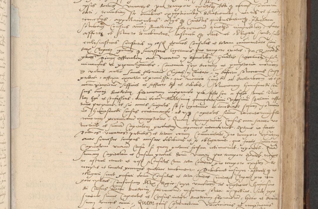 Zdjęcie nr 15 dla obiektu archiwalnego: INRI. Acta actorum, obligacionum et sentenciarum tam interlocutoriarum quam diffinitivarum coram reverendo patre ac egregio viro domino Jacobo Erciss[o]wski decretorum doctorem, canonico et officiali generali Cracoviensi ad annum Domini 1528, indicionem primam, pontificatus sanctissimi in Christo patris et domini domini Clementis divina probidendcia pape seprtimi, annum quintum, per Stanislaum de Mordi legalem consistorii notarium omine felici inchoantur