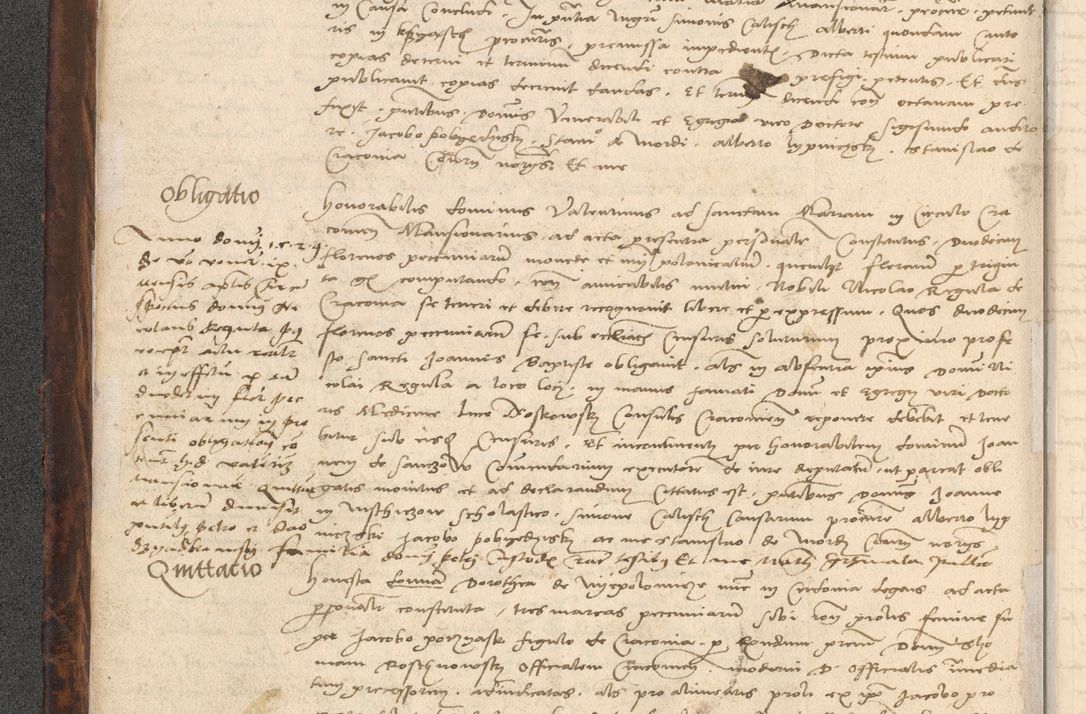 Zdjęcie nr 12 dla obiektu archiwalnego: INRI. Acta actorum, obligacionum et sentenciarum tam interlocutoriarum quam diffinitivarum coram reverendo patre ac egregio viro domino Jacobo Erciss[o]wski decretorum doctorem, canonico et officiali generali Cracoviensi ad annum Domini 1528, indicionem primam, pontificatus sanctissimi in Christo patris et domini domini Clementis divina probidendcia pape seprtimi, annum quintum, per Stanislaum de Mordi legalem consistorii notarium omine felici inchoantur