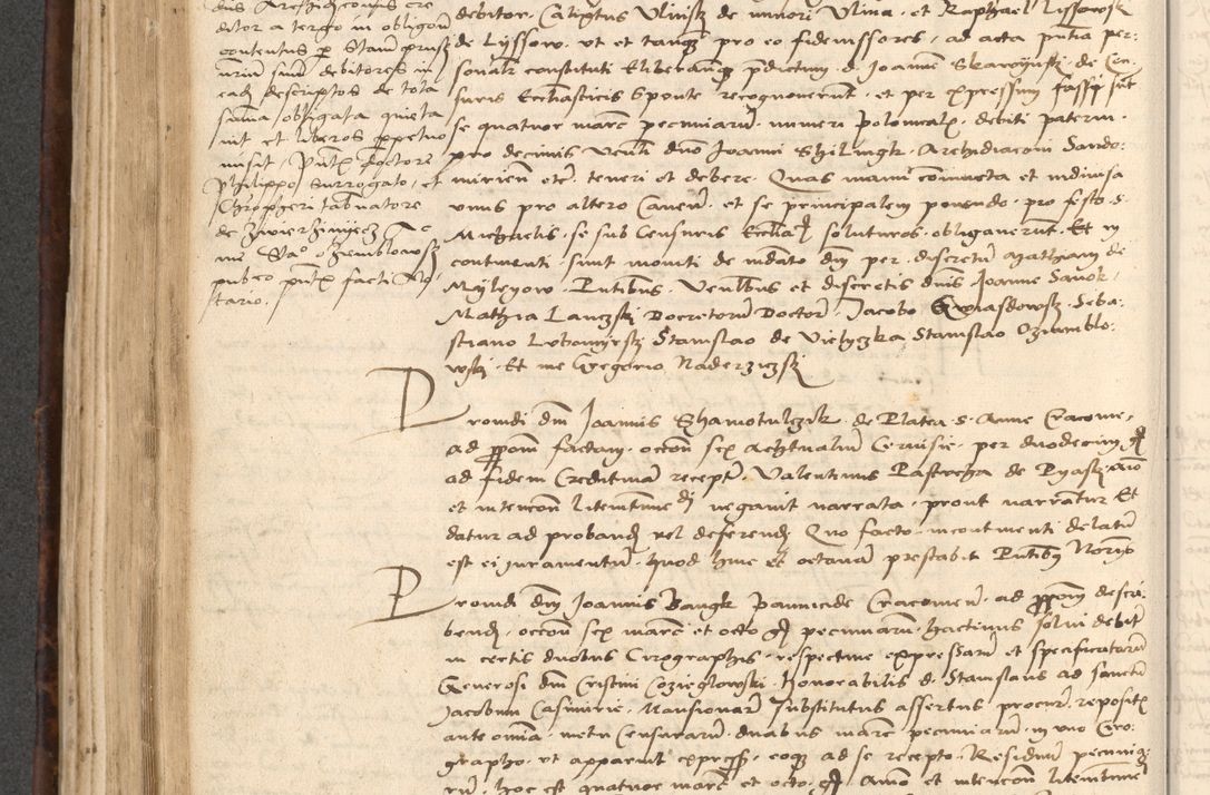 Zdjęcie nr 398 dla obiektu archiwalnego: INRI. Acta actorum, obligacionum et sentenciarum tam interlocutoriarum quam diffinitivarum coram reverendo patre ac egregio viro domino Jacobo Erciss[o]wski decretorum doctorem, canonico et officiali generali Cracoviensi ad annum Domini 1528, indicionem primam, pontificatus sanctissimi in Christo patris et domini domini Clementis divina probidendcia pape seprtimi, annum quintum, per Stanislaum de Mordi legalem consistorii notarium omine felici inchoantur